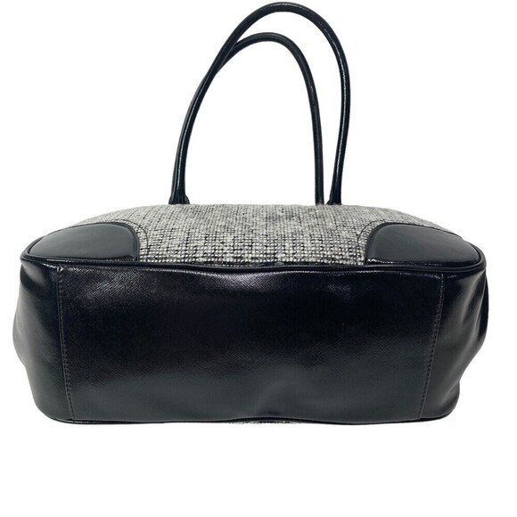 NWT NINE WEST Handbag Satchel Double Handle Black White Sequins  15x10x5.5" NEW‎ - Picture 6 of 13